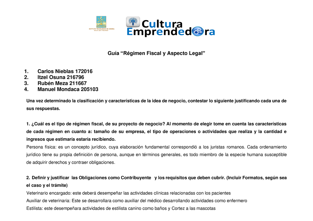 Ae Gu A R Gimen Fiscal Y Aspectos Legales Gu A R Gimen Fiscal Y Aspecto Legal Carlos