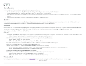 Module Three Assignment Guidelines and Rubric - Overview Now that we ...