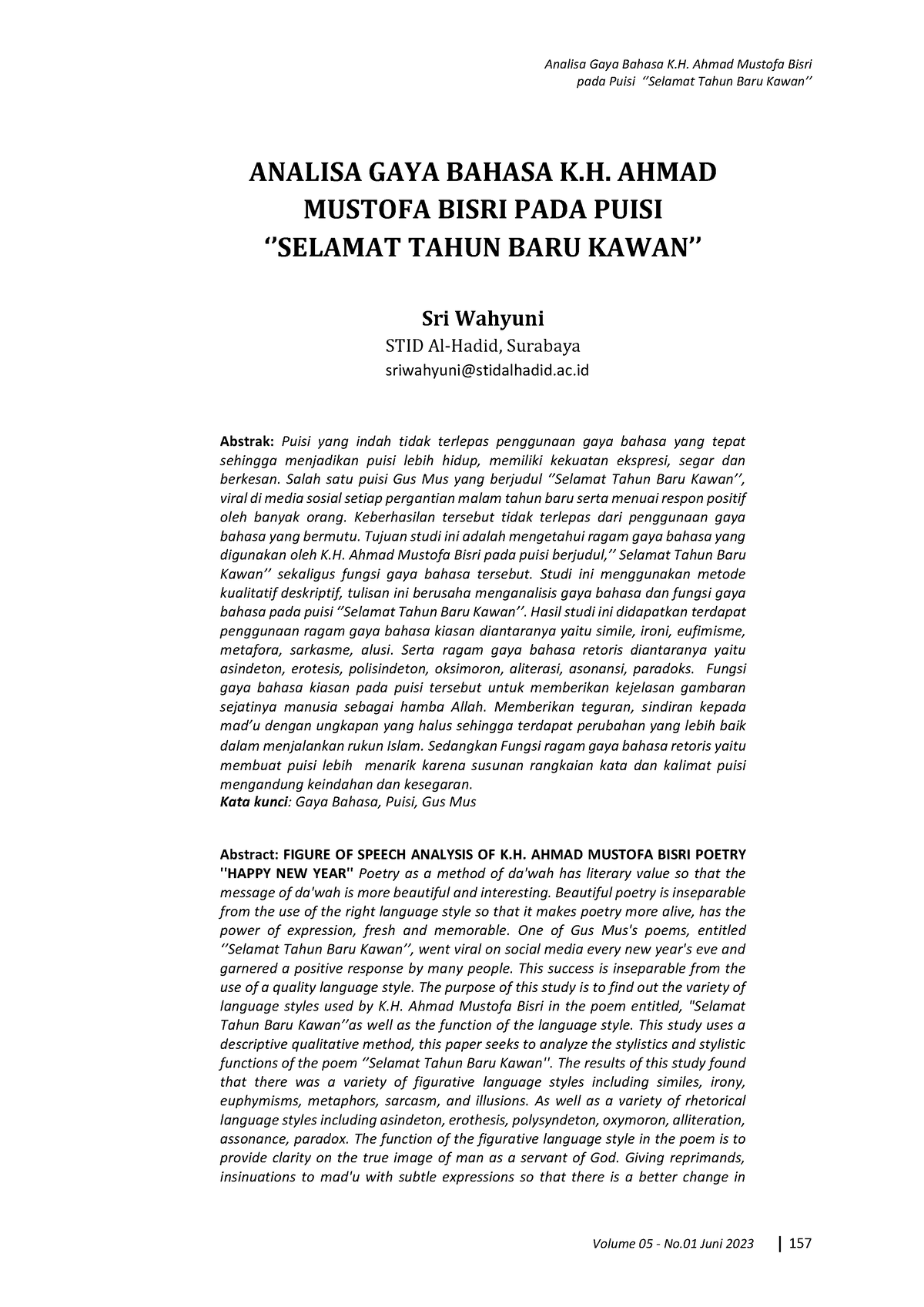 224-Article Text-2401-2-10-20230624 - Analisa Gaya Bahasa K. Ahmad ...