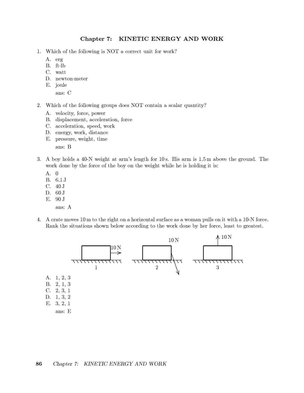 Chapter 7 Test Bank Multiple Choice Practice Test For Final Exam 