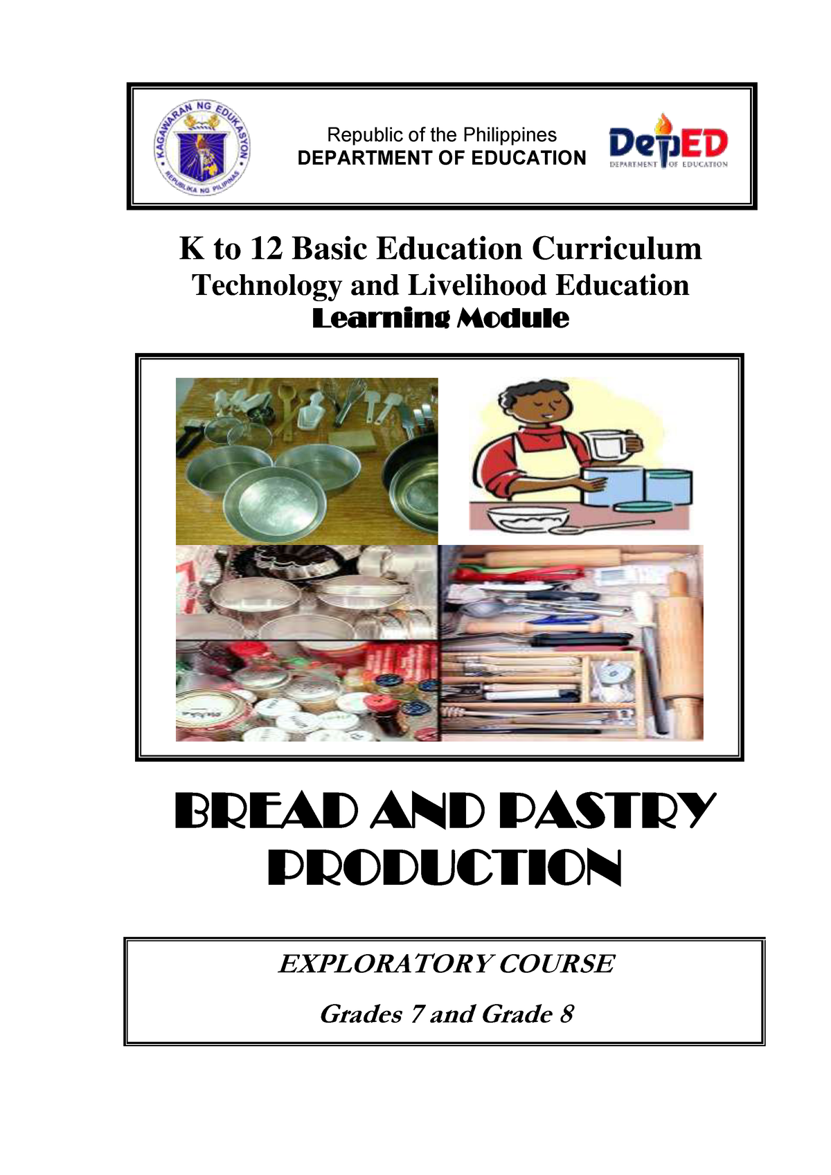 K TO 12 Bread AND Pastry Learning Module - K To 12 Basic Education ...