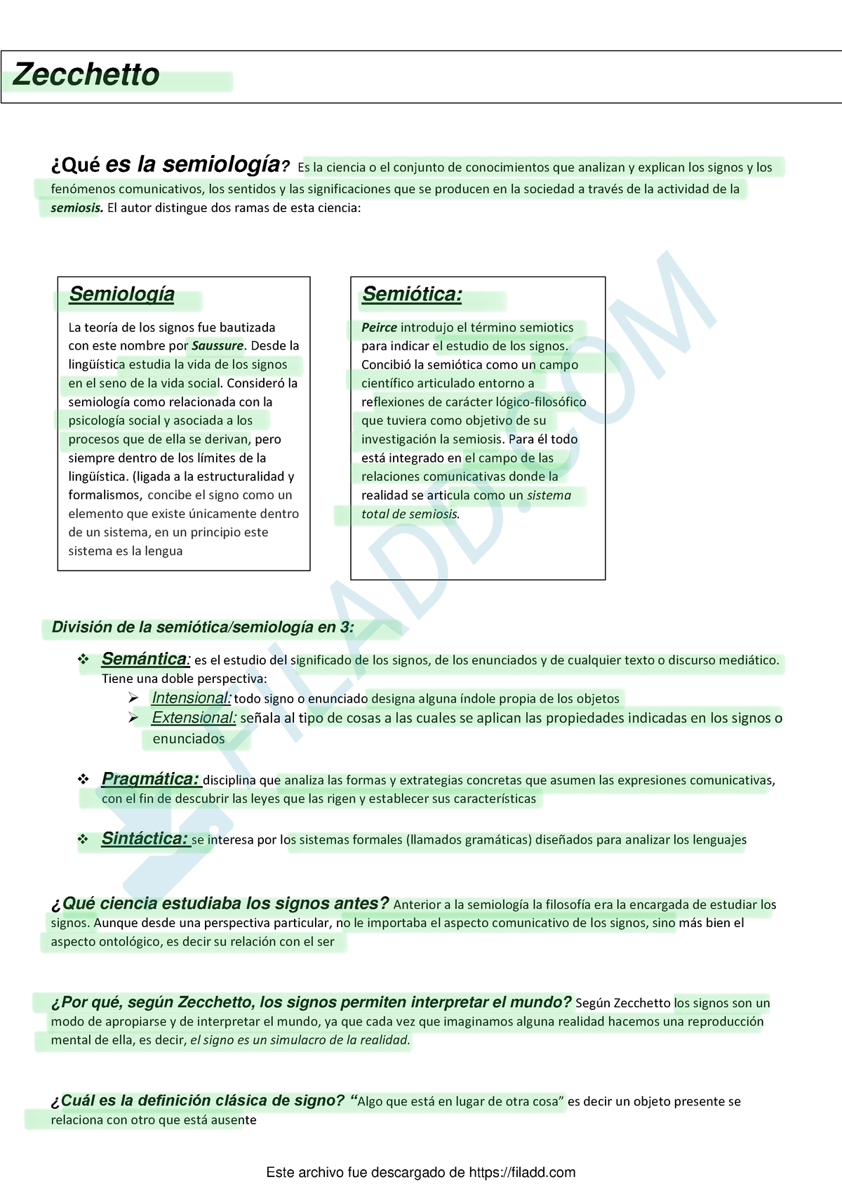 UBA XXI - Semiologia Primer Parcial - ####### ¿Qué Es La Semiología? Es ...