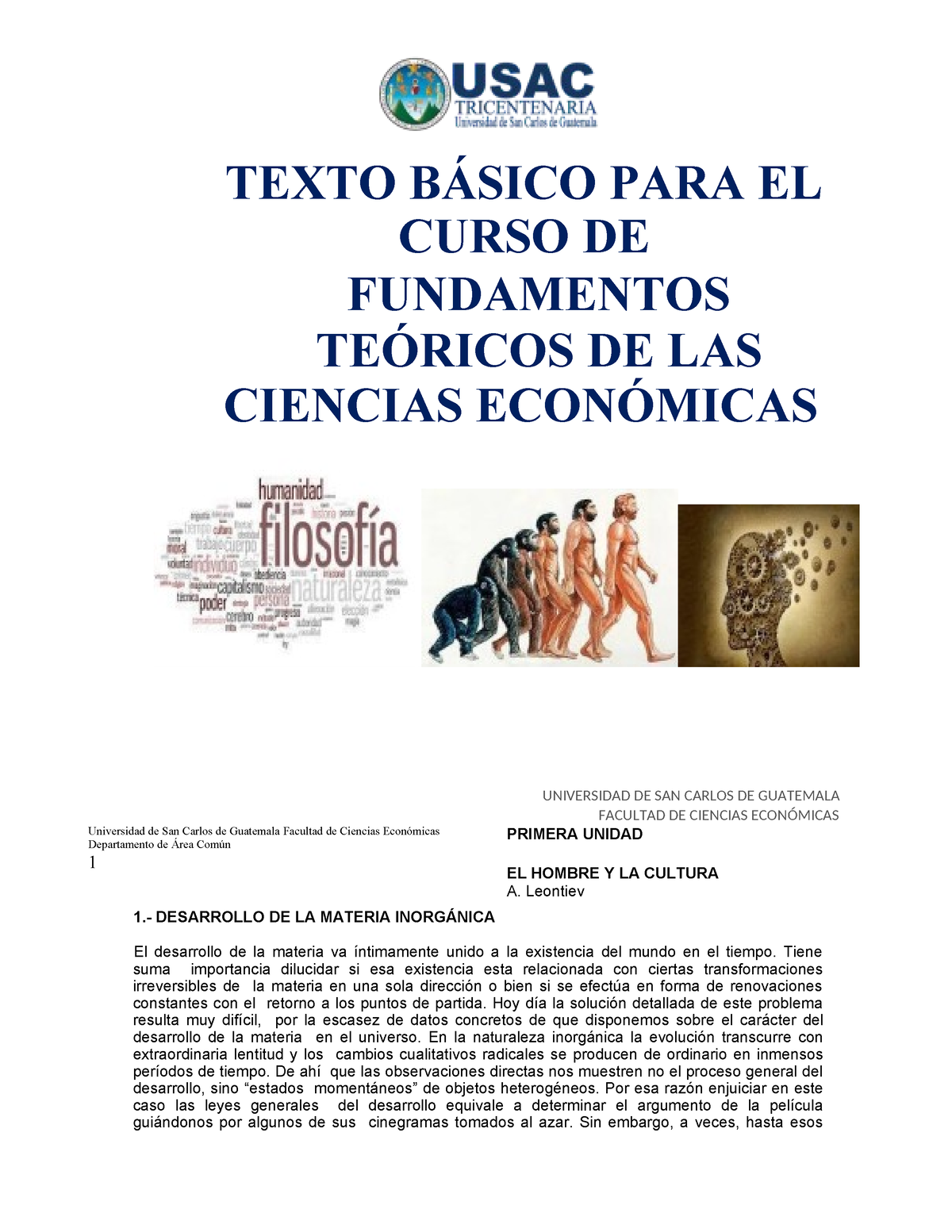 Libro De Apoyo Del Curso De Fundamentos - TEXTO BÁSICO PARA EL CURSO DE ...