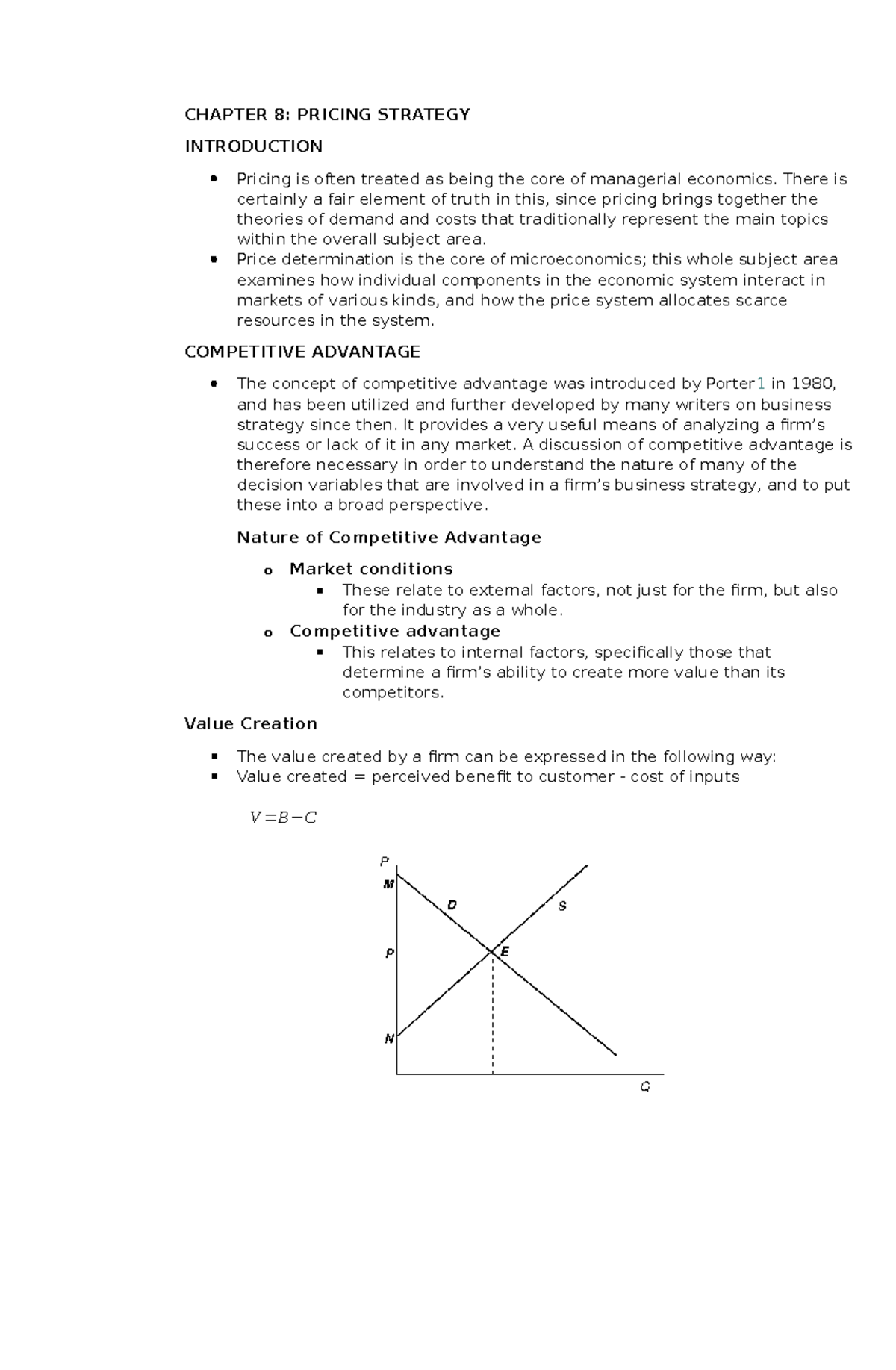 Chapter 8 - A digest notes for managerial economics - CHAPTER 8 ...