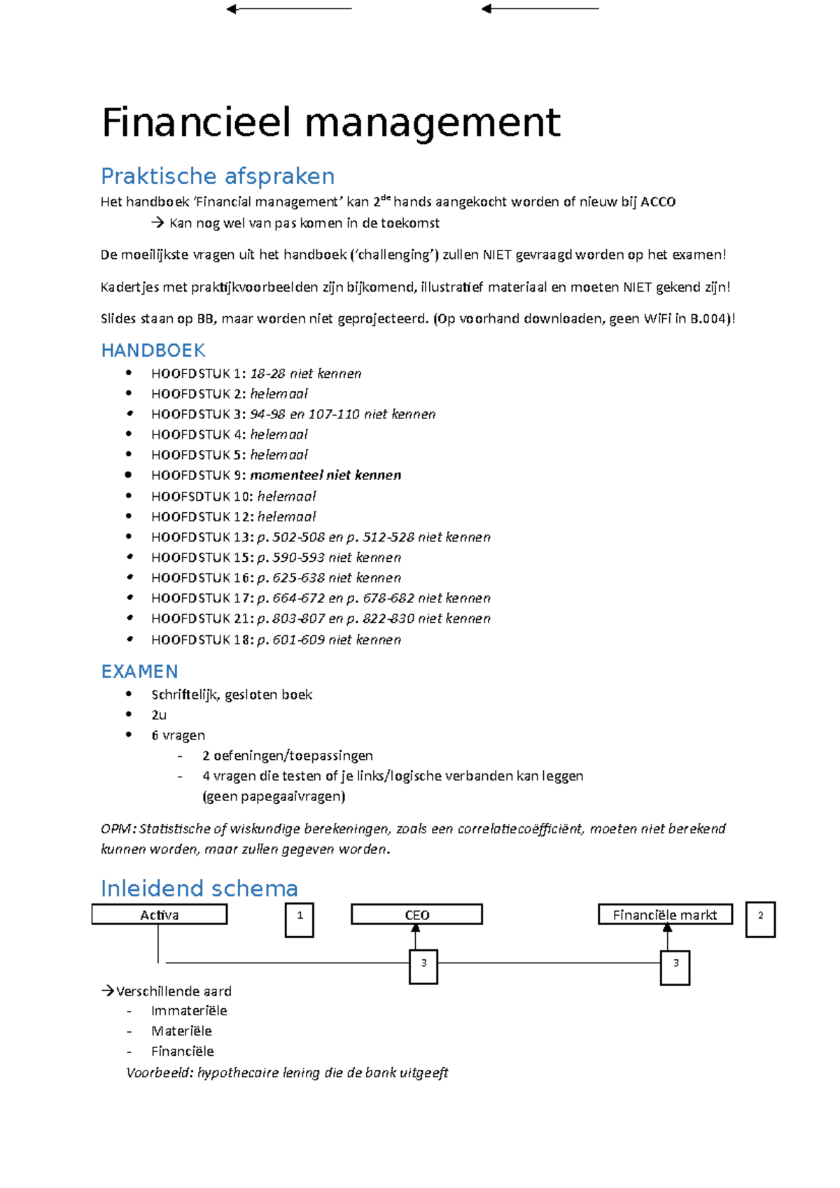 Fin-management-samenvatting - Financieel Management Praktische ...