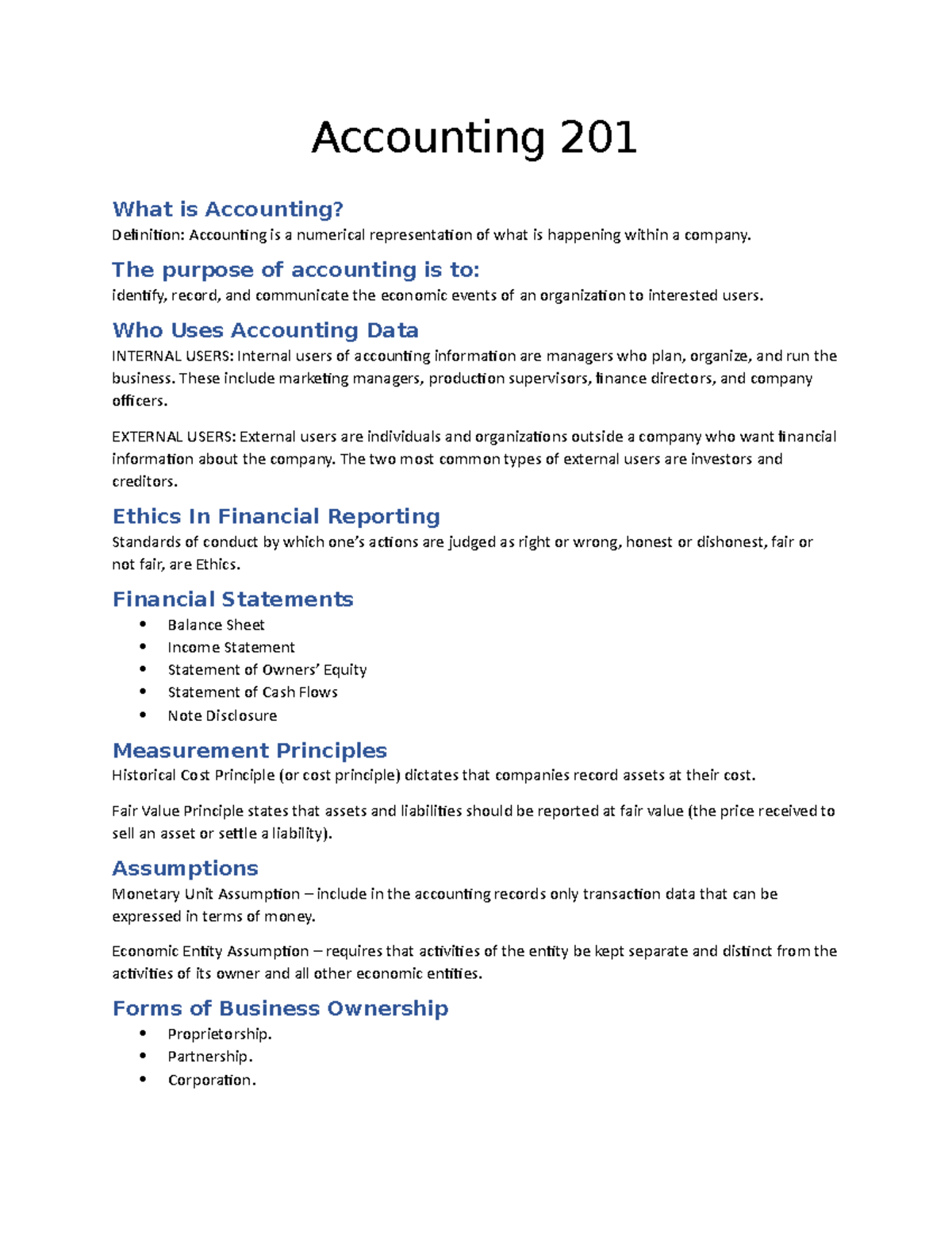 Accounting Group Study for you Accounting for Specialized