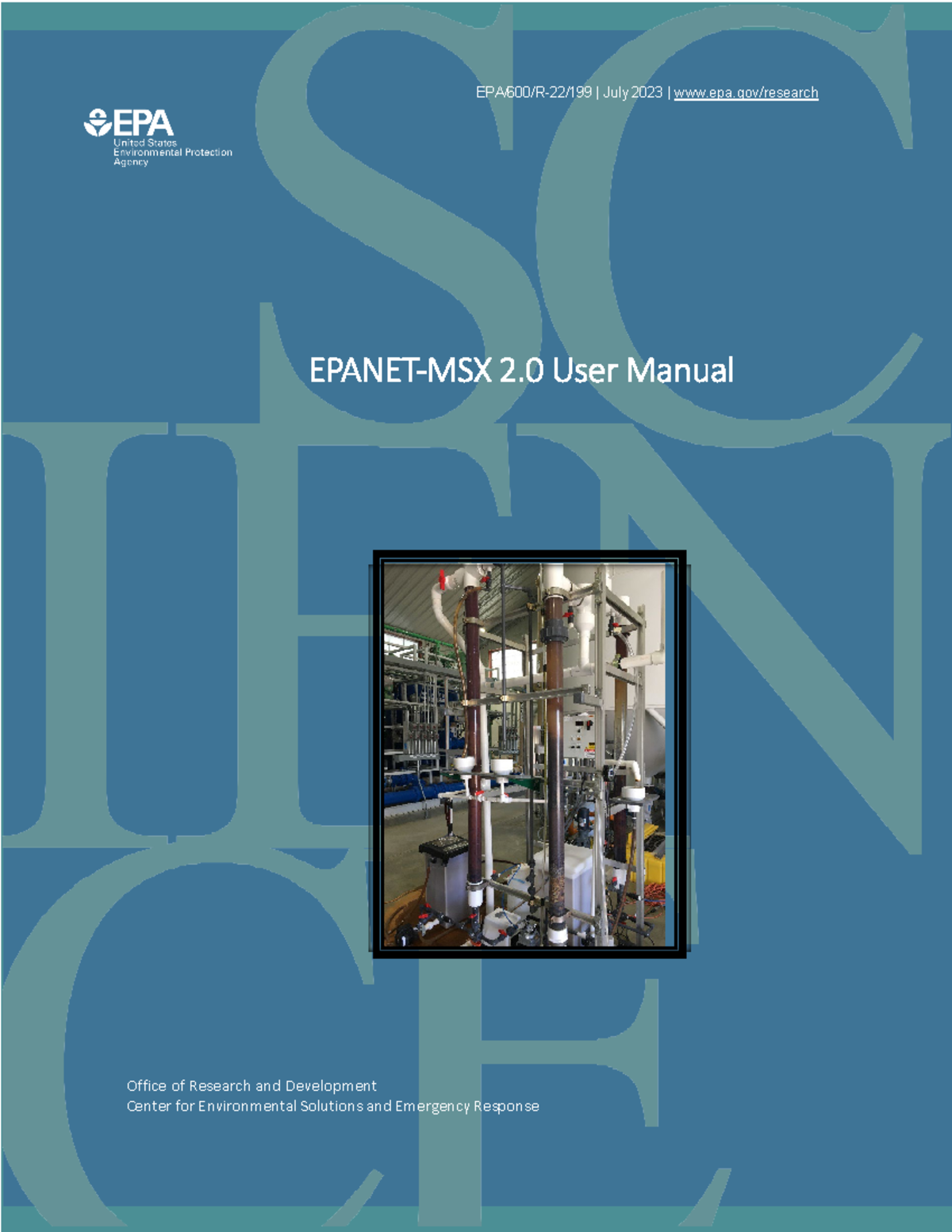 Epanet-MSX 2.0 USER Manual - 1 EPA/600/R-22/199 | July 2023 | epa ...