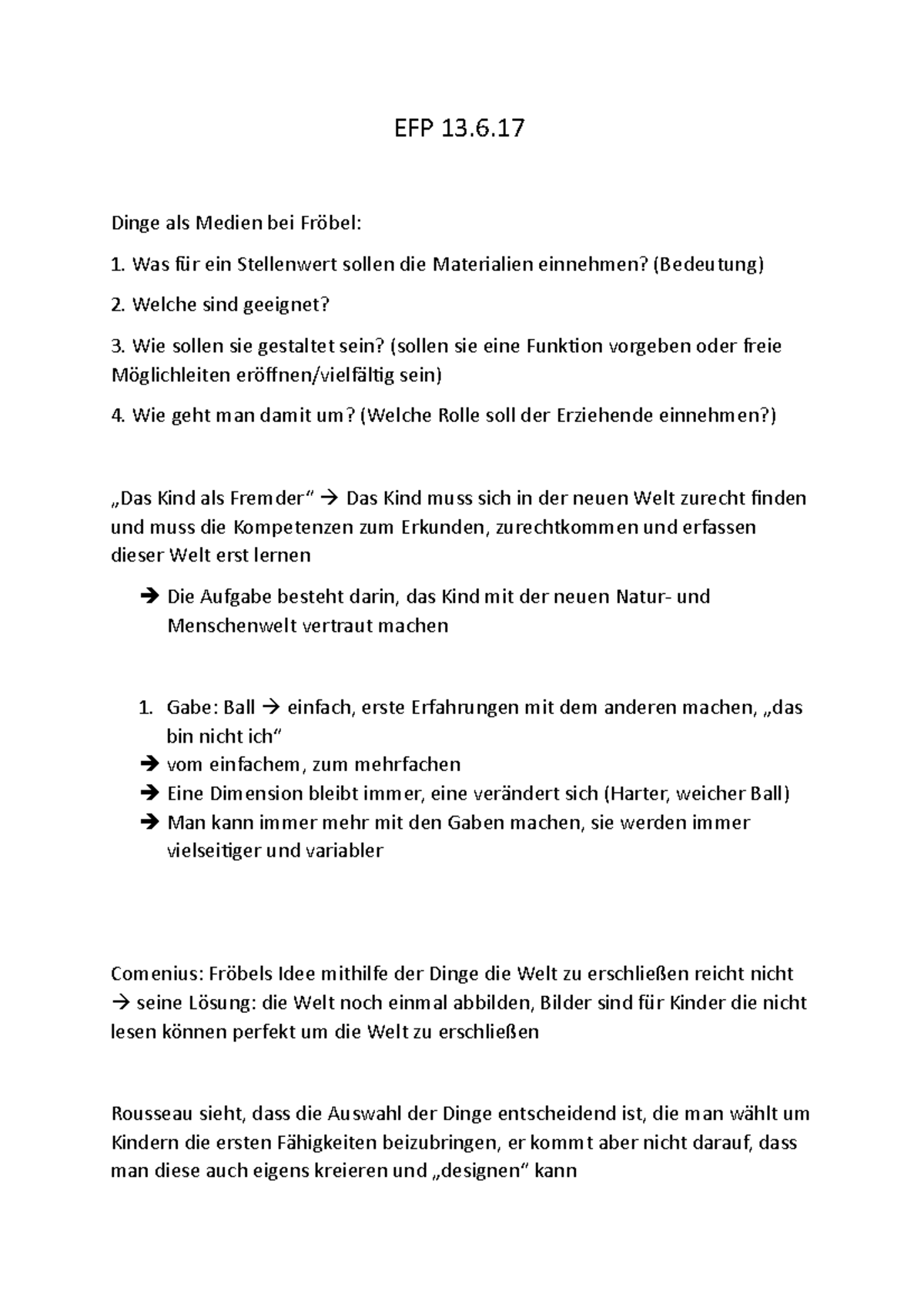 EFP Vorlesung 13.6 Lernumgebungen in der EFP/Einführung in die EFP I