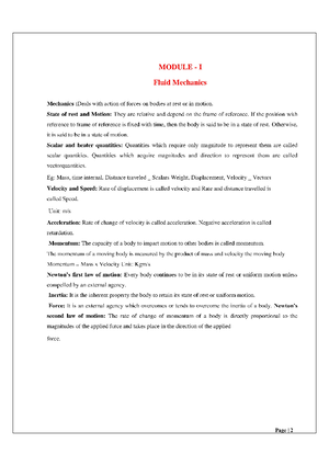 Fluid Kinematics And Basic Equations Of Fluid Flow Analysis Fluid