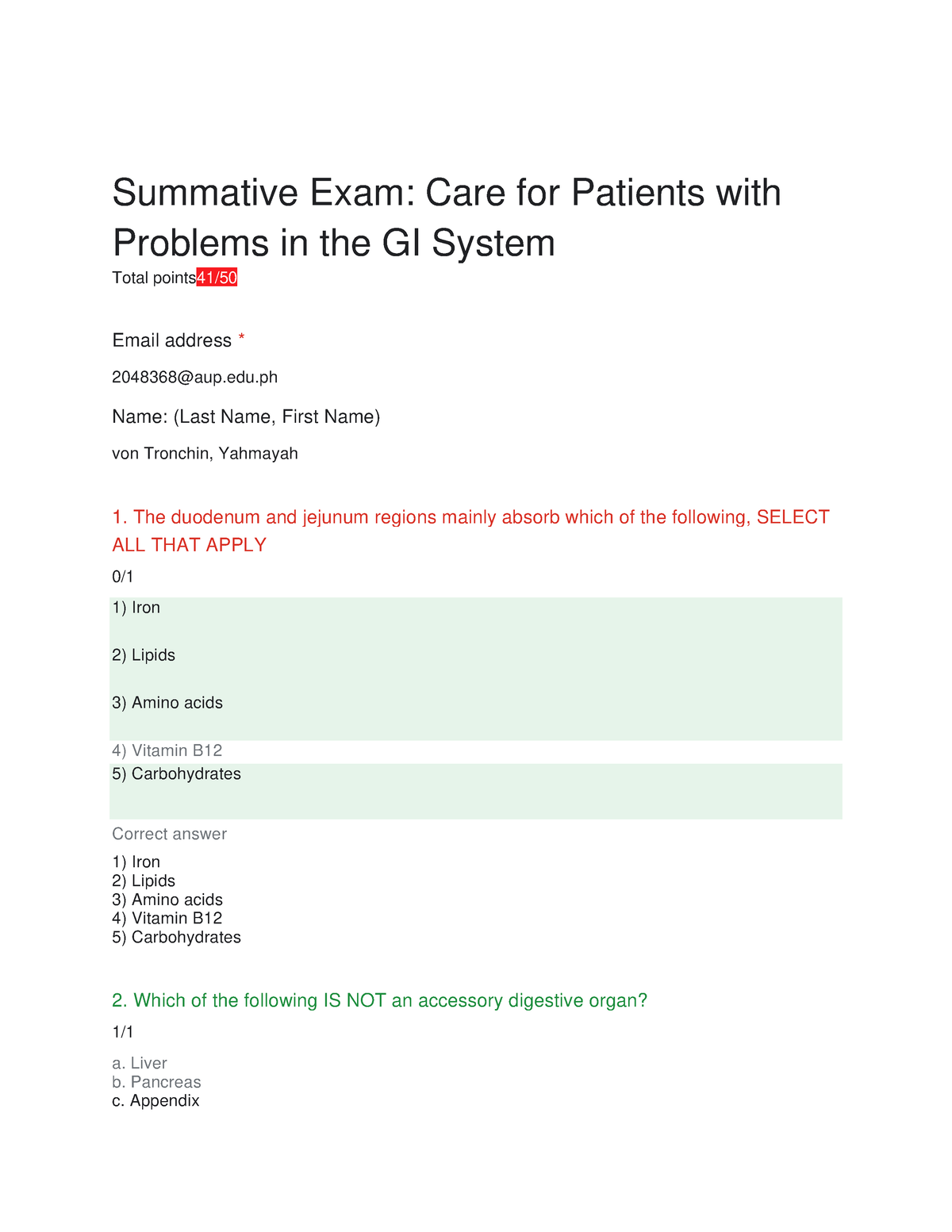 Summative-Exam - summative exam - Summative Exam: Care for Patients ...