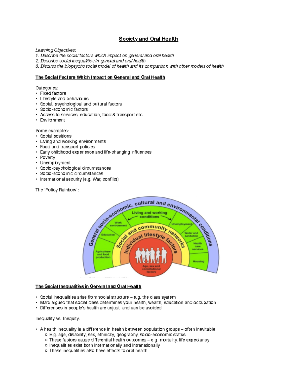 Health Promotion Society and Oral Health Society and Oral Health