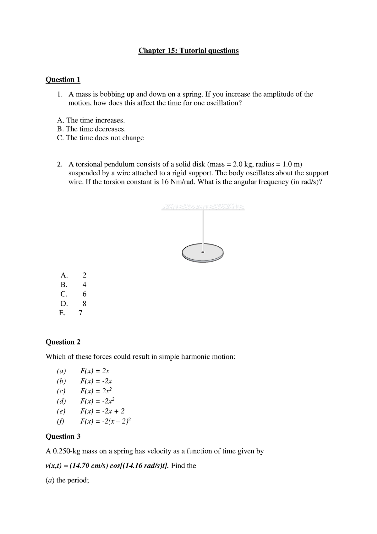 Ch15 Problems - This Kind Of Practice Questions Are Examinable As Many ...