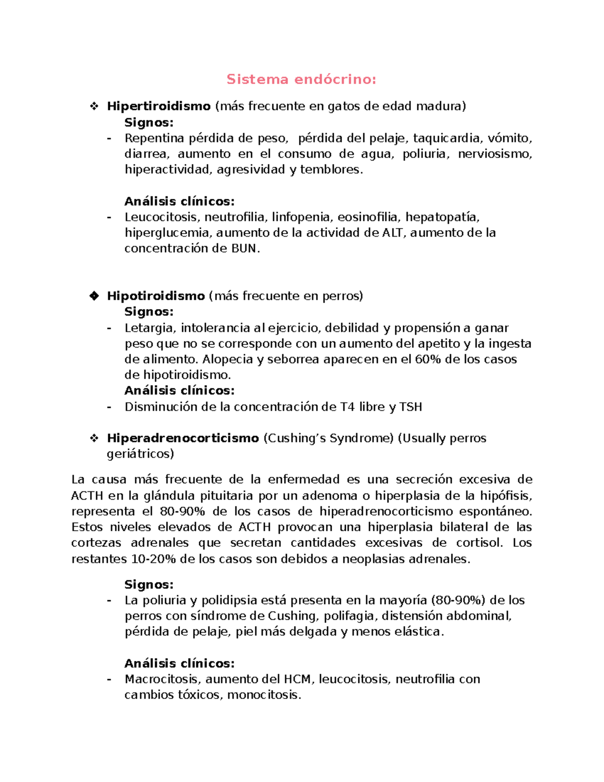Hiperparatiroidismo perdida de peso repentina