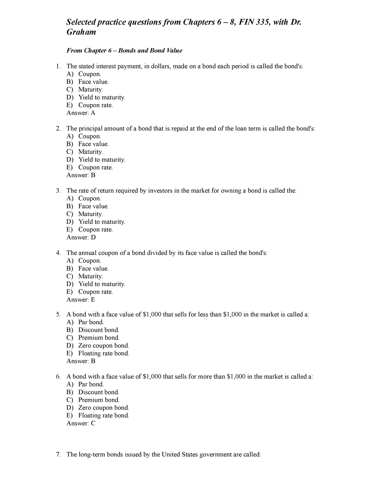 Exam Questions Financial Management Mad03 Studocu