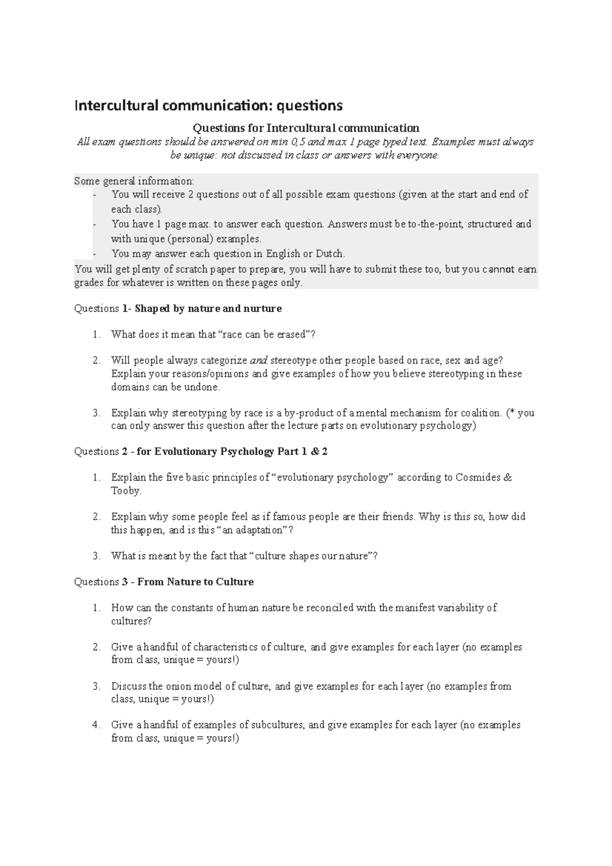 Intercultural communication questions (1) copia - Studi internazionali ...