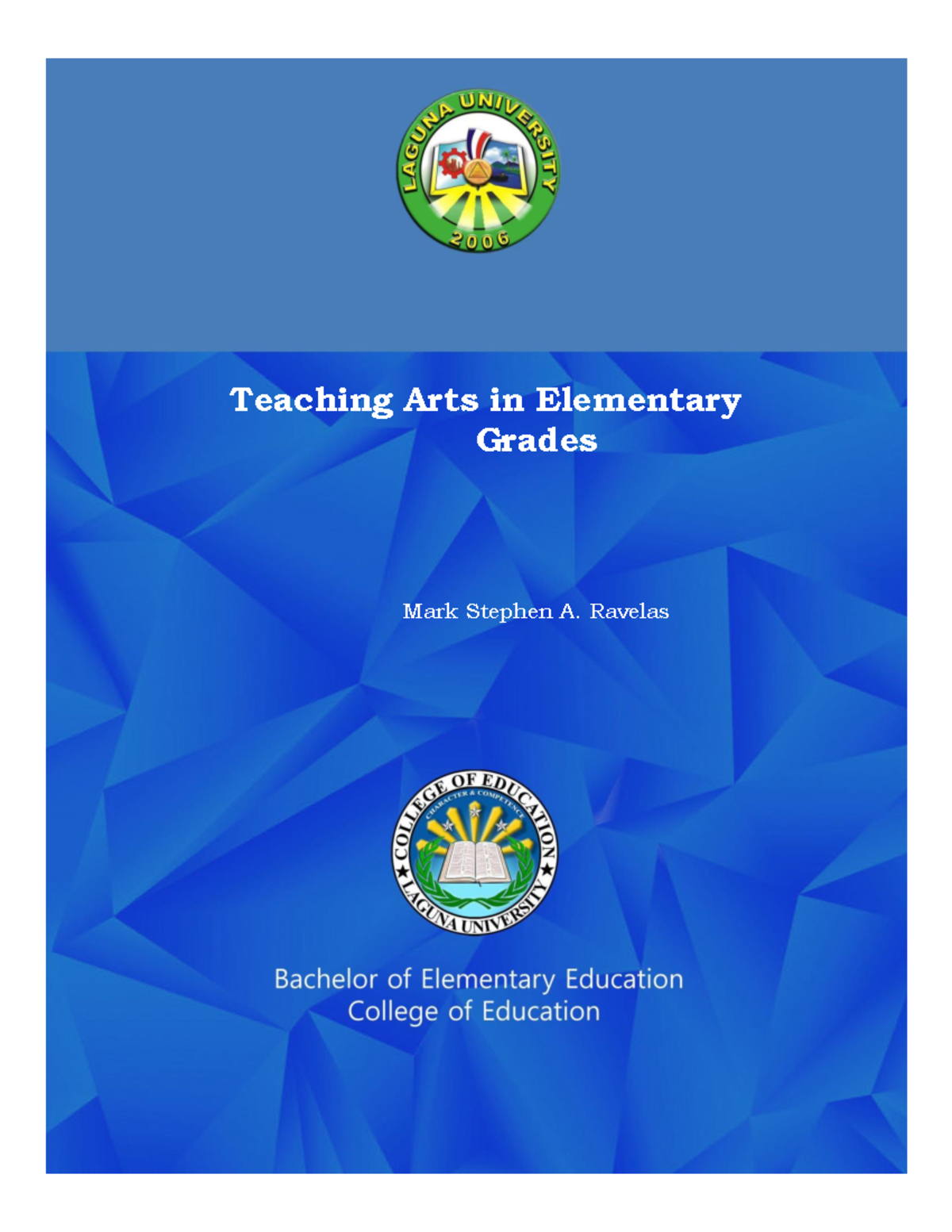 ec115-arts-module-teaching-arts-in-elementary-grades-mark-stephen-a