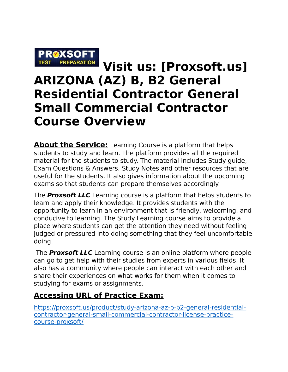 ARIZONA (AZ) B, B2 General Residential Contractor General Small ...