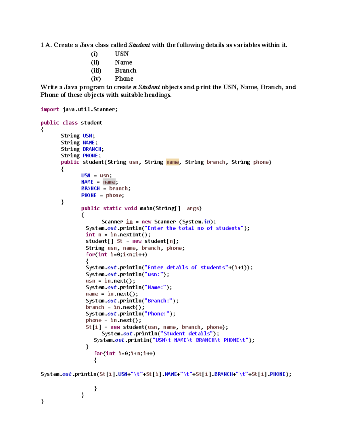 labmanual-notes-1-a-create-a-java-class-called-student-with-the