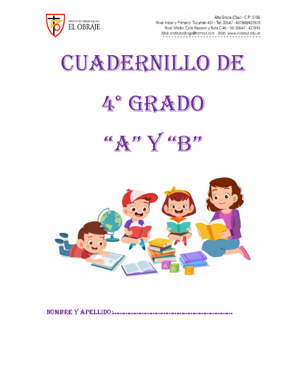 Cuadernillo-4to-04 - Escritura - Cuadernillo de 4° grado “a” y “b ...
