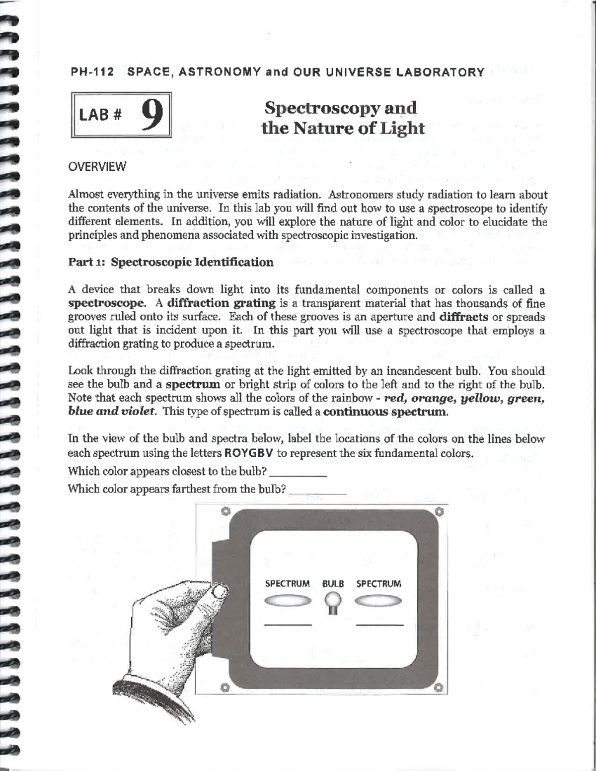 Lab9Scan lab PH 112 Studocu