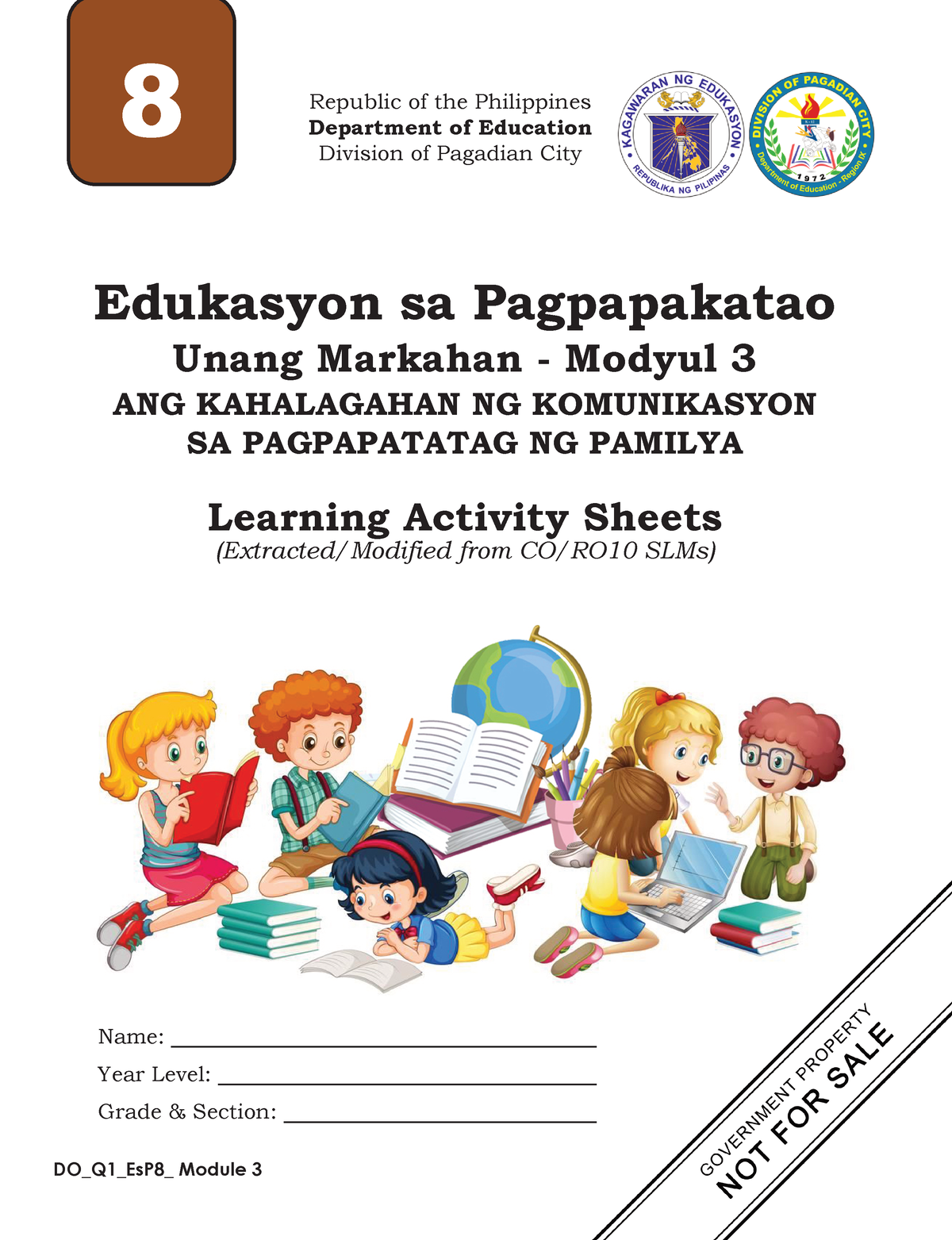 Esp 8 Modyul 3 Ang Kahalagahan Ng Komunikasyon Sa Pag 7785