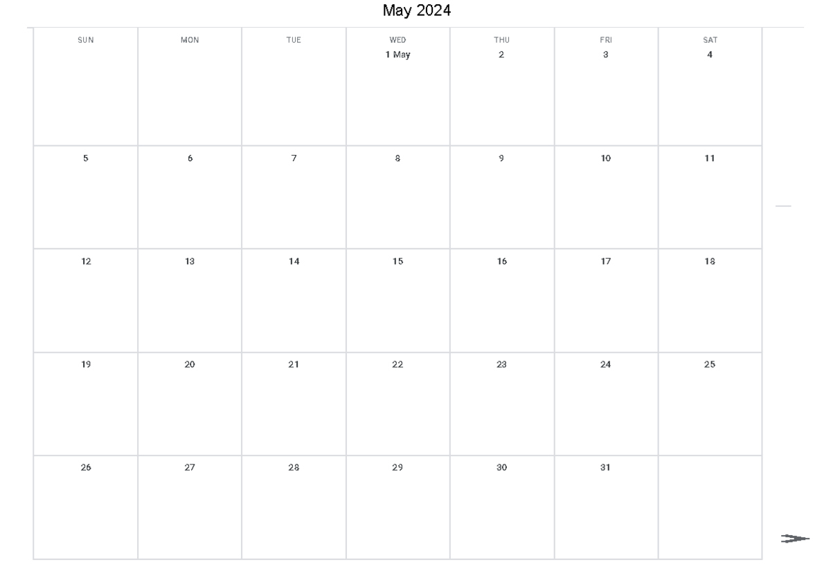 Calendar Template - SUN MON TUE WED THU FRI SAT SUN MON TUE WED THU FRI ...