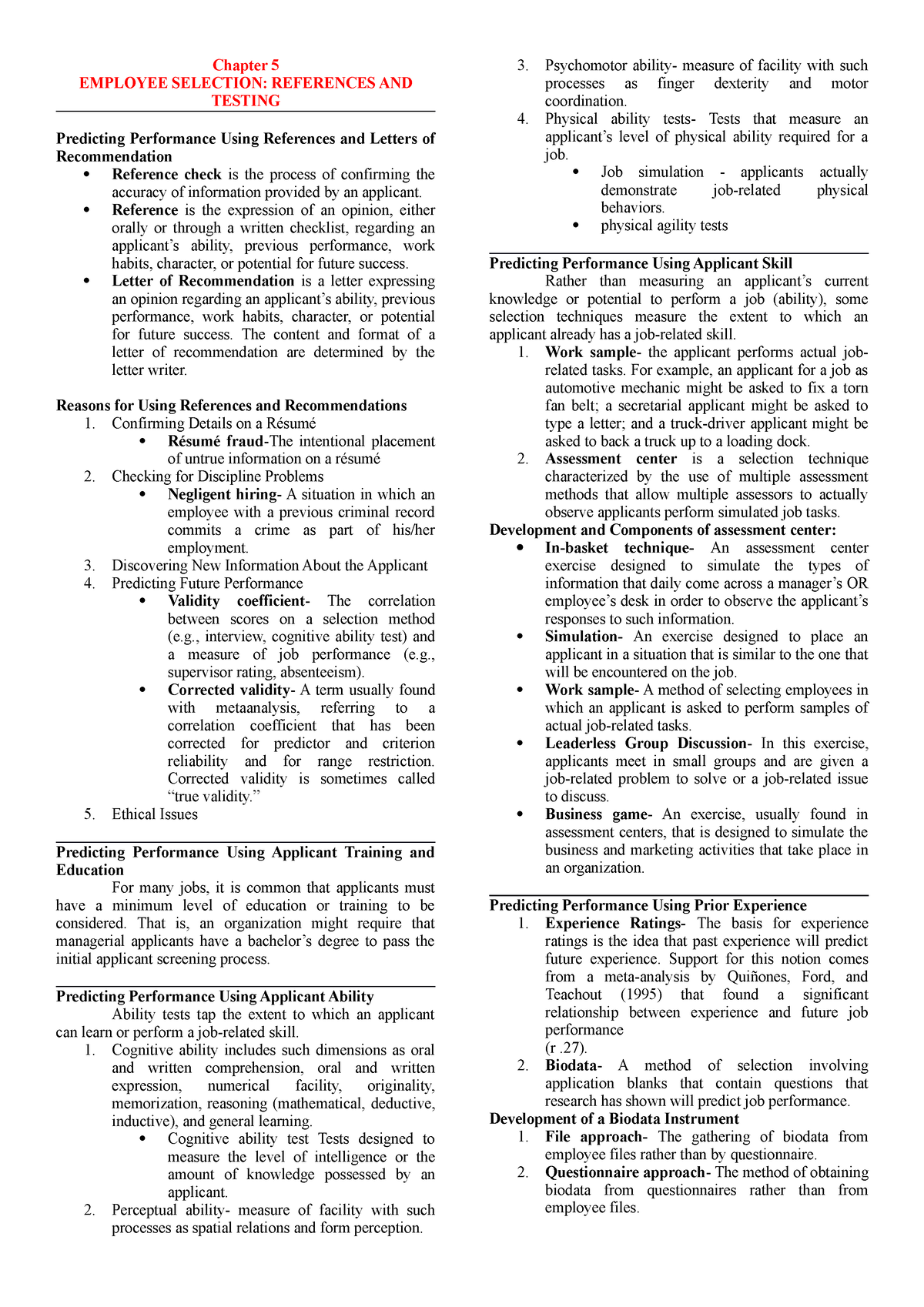 industrial-psychology-michael-aamodt-chapter-5-employee-selection