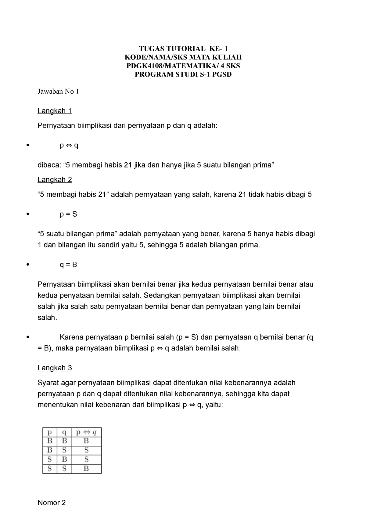 Tugas Tutorial 1 PDGK 4108 - TUGAS TUTORIAL KE- 1 KODE/NAMA/SKS MATA ...