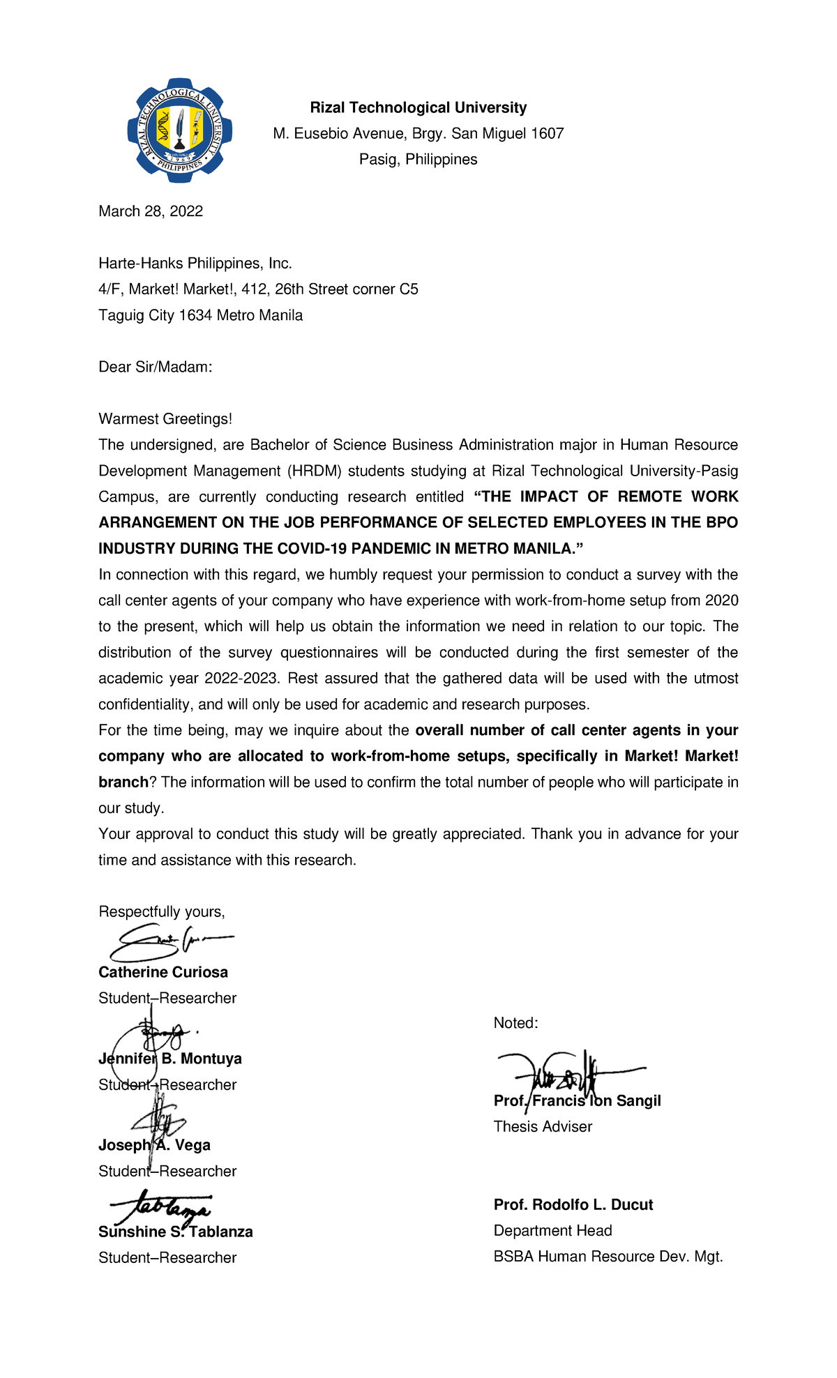 Sample Permission- Letter Group-5-WITH- Signature - Rizal Technological ...