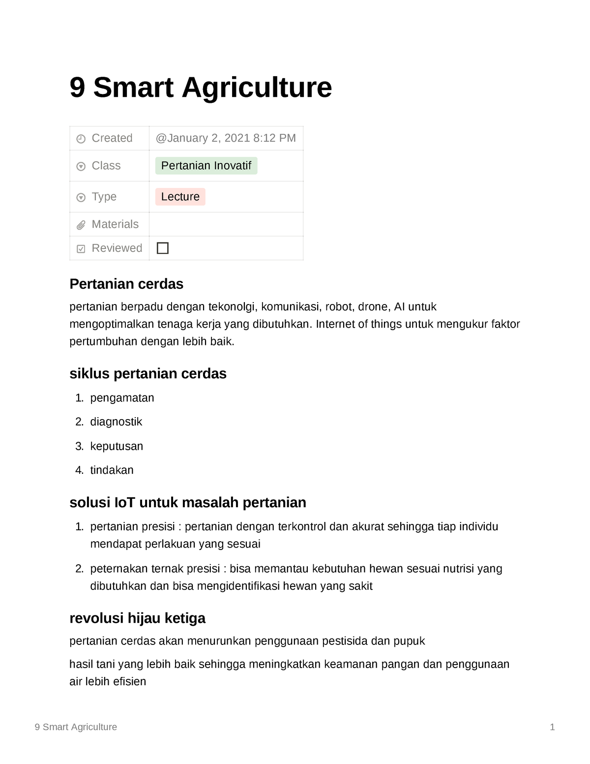 9 Smart Agriculture - Catatan Kuliah - 9 Smart Agriculture 1 9 Smart ...