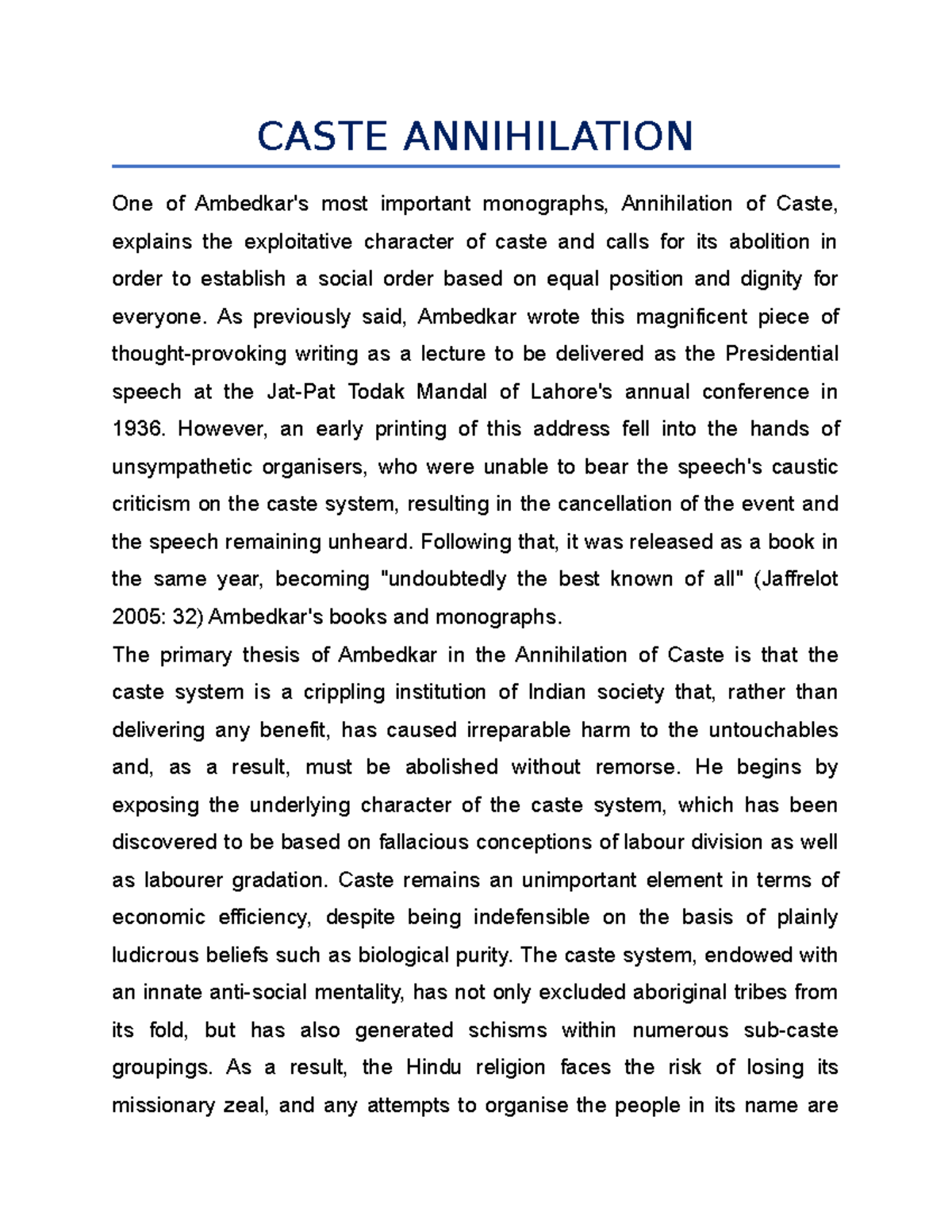 Decoding The Enigma: The Core Element Of Closed Caste Systems - 7x00k6z