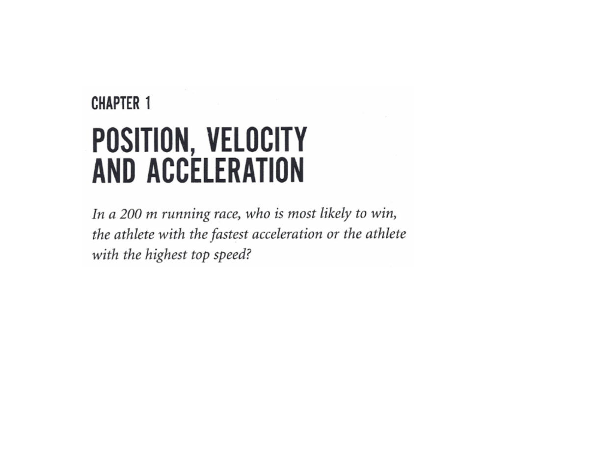 Chapter+1+lecture+notes+2023-1 - Scalars: Position Distance (d) Speed ...