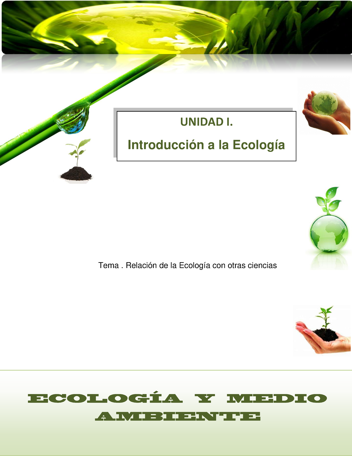 Tema2 - Queiero Descargar - UNIDAD I. Introducción A La Ecología Tema ...