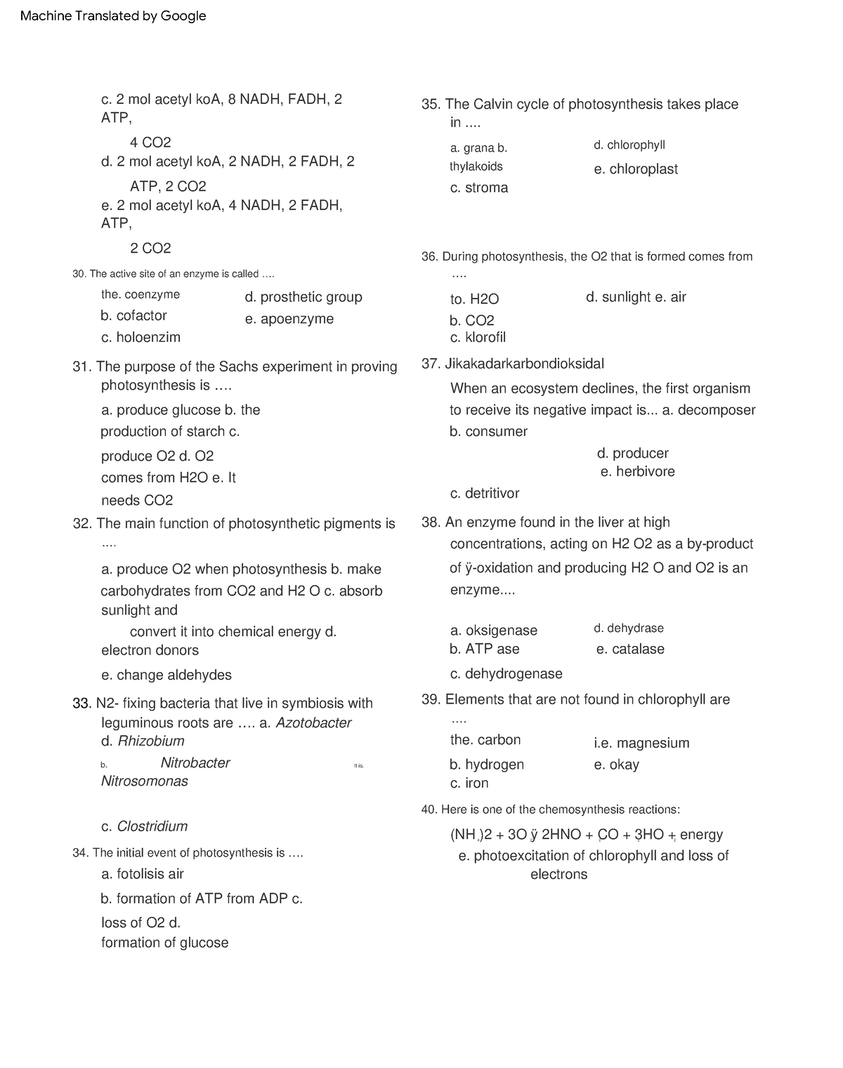 Marketing Task 14 - 4 2 2 2 2 convert it into chemical energy d ...