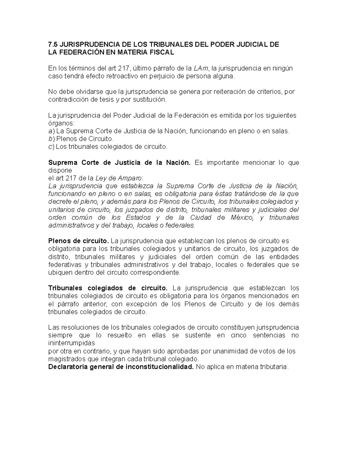 Jurisprudencia DE LOS Tribunales - 7 JURISPRUDENCIA DE LOS TRIBUNALES ...