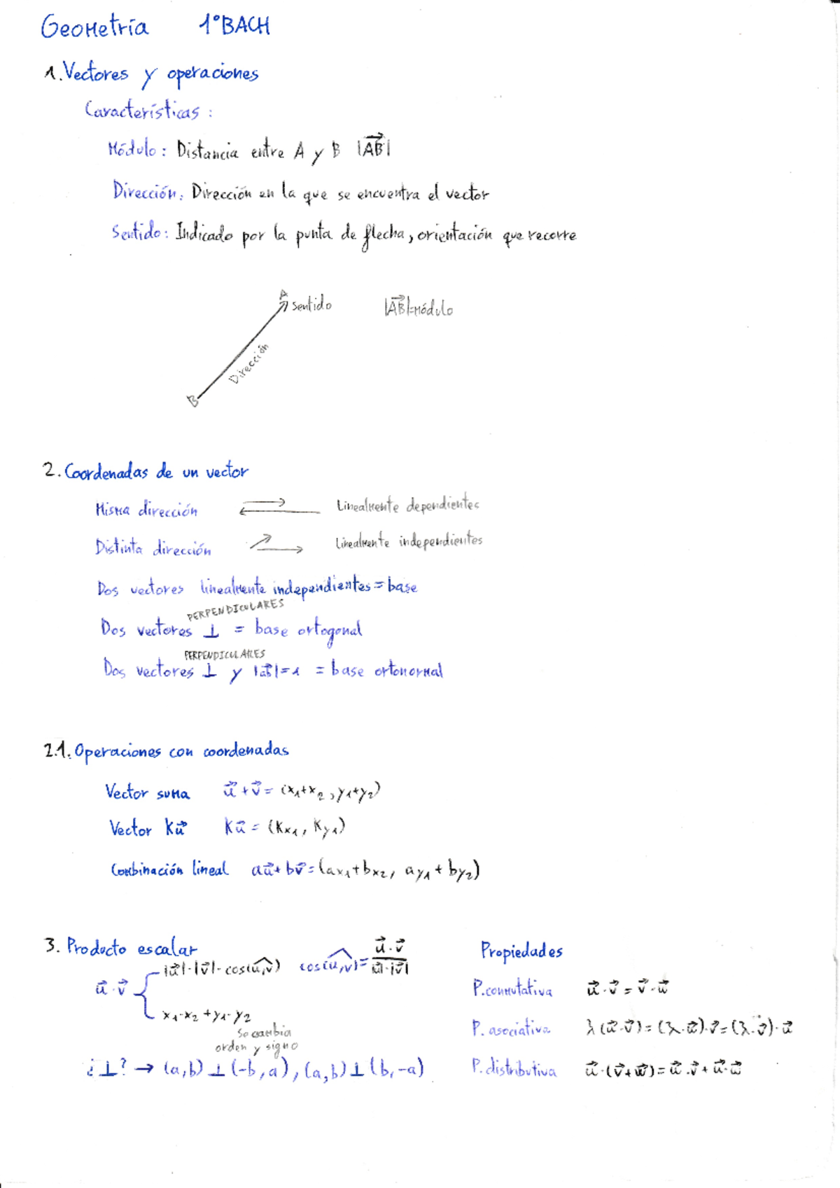 Geometria - Apuntes De Geometría - Matemáticas I - Studocu