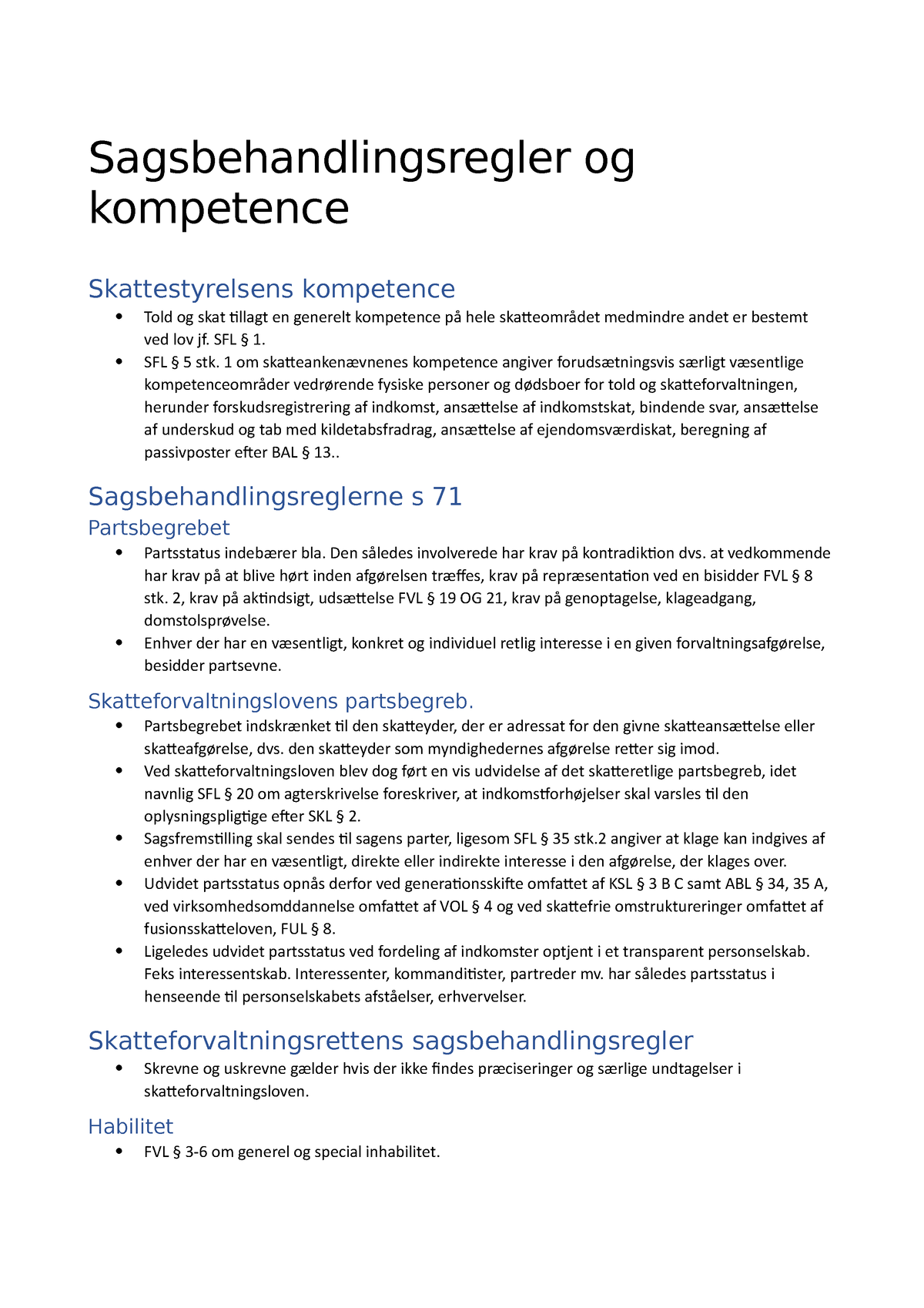 Sagsbehandlingsregler Og Kompetence - Sagsbehandlingsregler Og ...