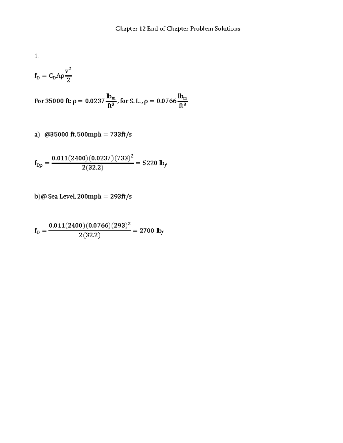 Ch12 - Chapter 12 solution - Chapter 12 End of Chapter Problem ...