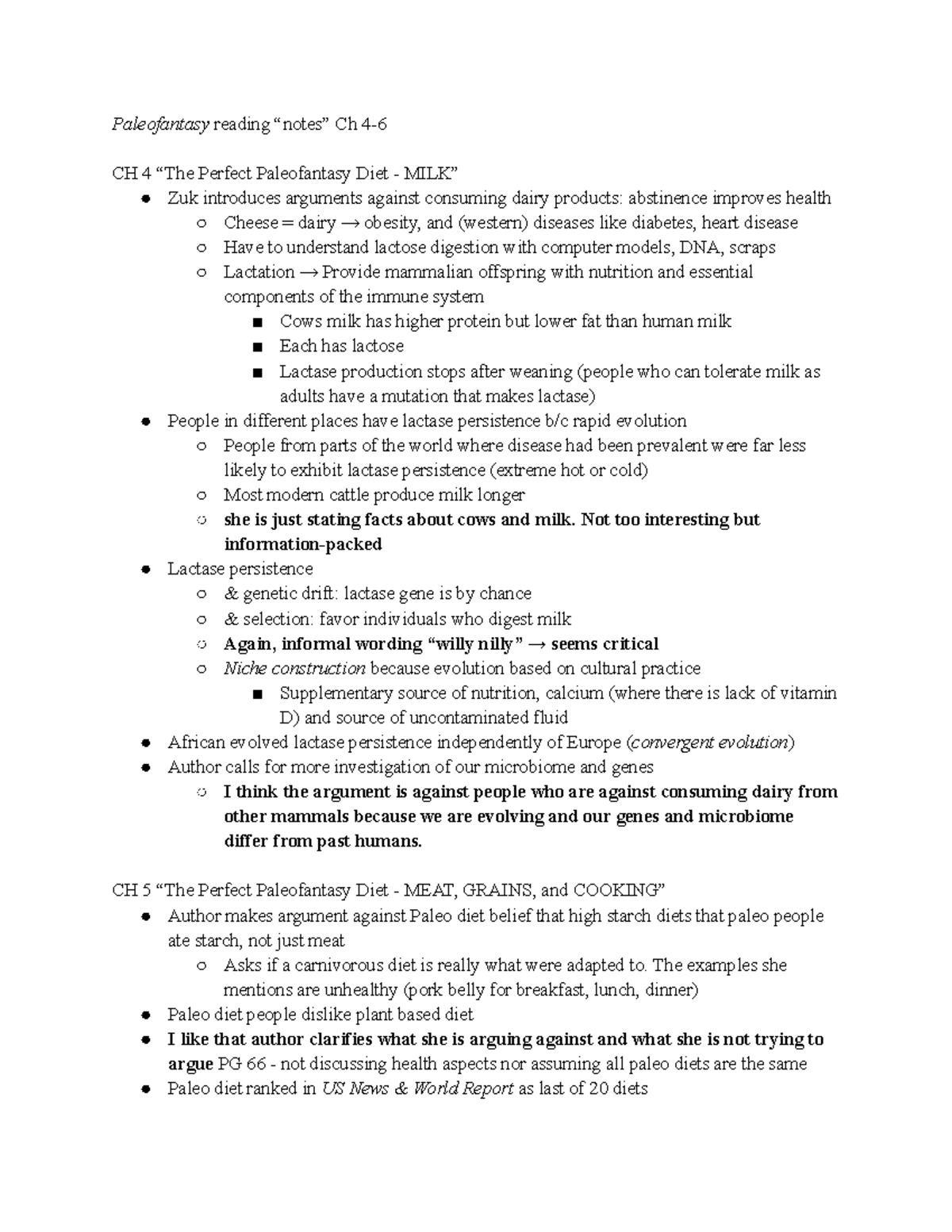 Paleofantasy 4-6 - notes for the reading - Paleofantasy reading “notes ...