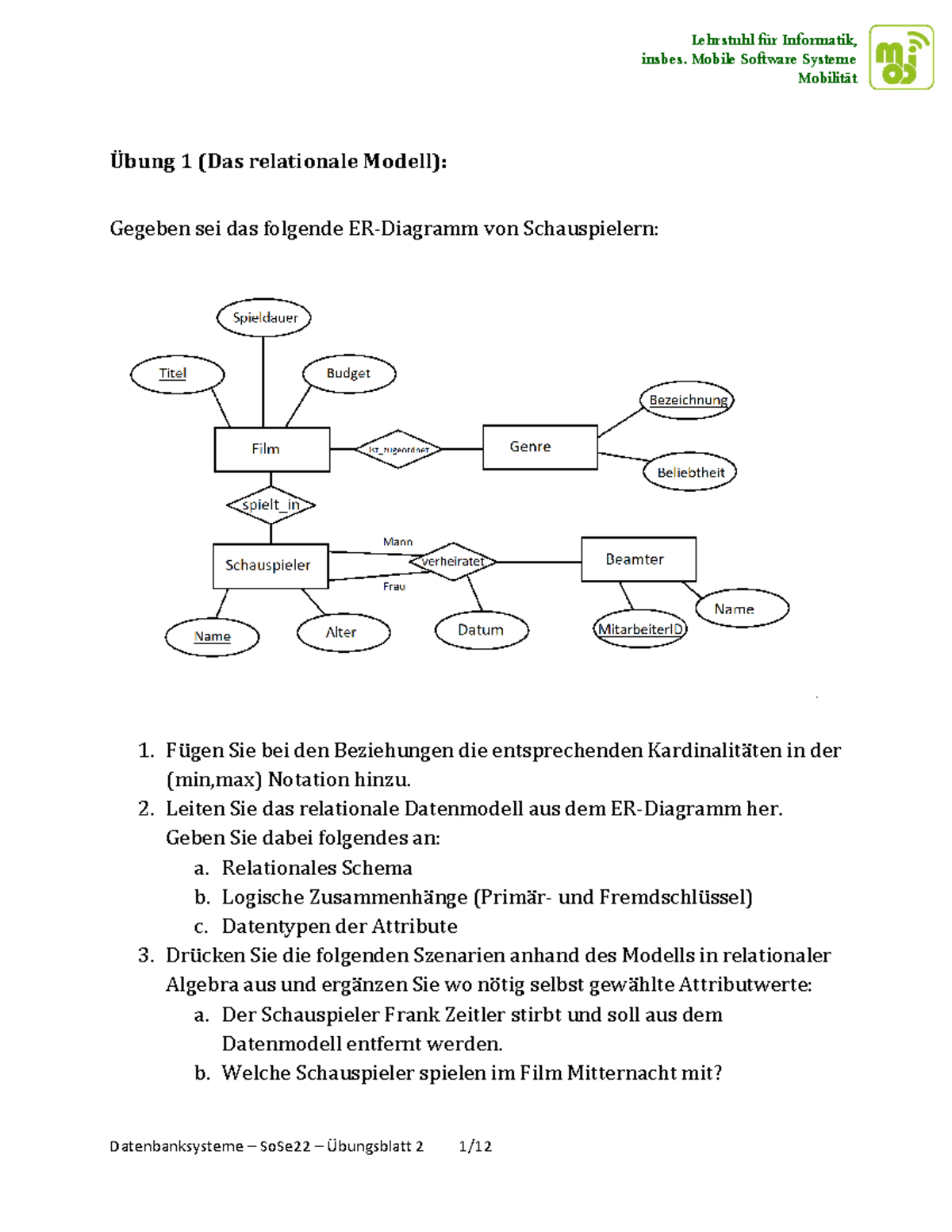 Mobi Dbs Sose2022 Uebung 02 Inkl Lsg Und Zusatzaufgaben - Insbes ...