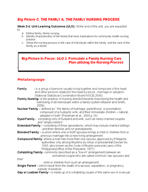 NCM-104 Prelim- Notes - NCM 104 COMMUNITY HEALTH NURSING 1 Theory 2 ...