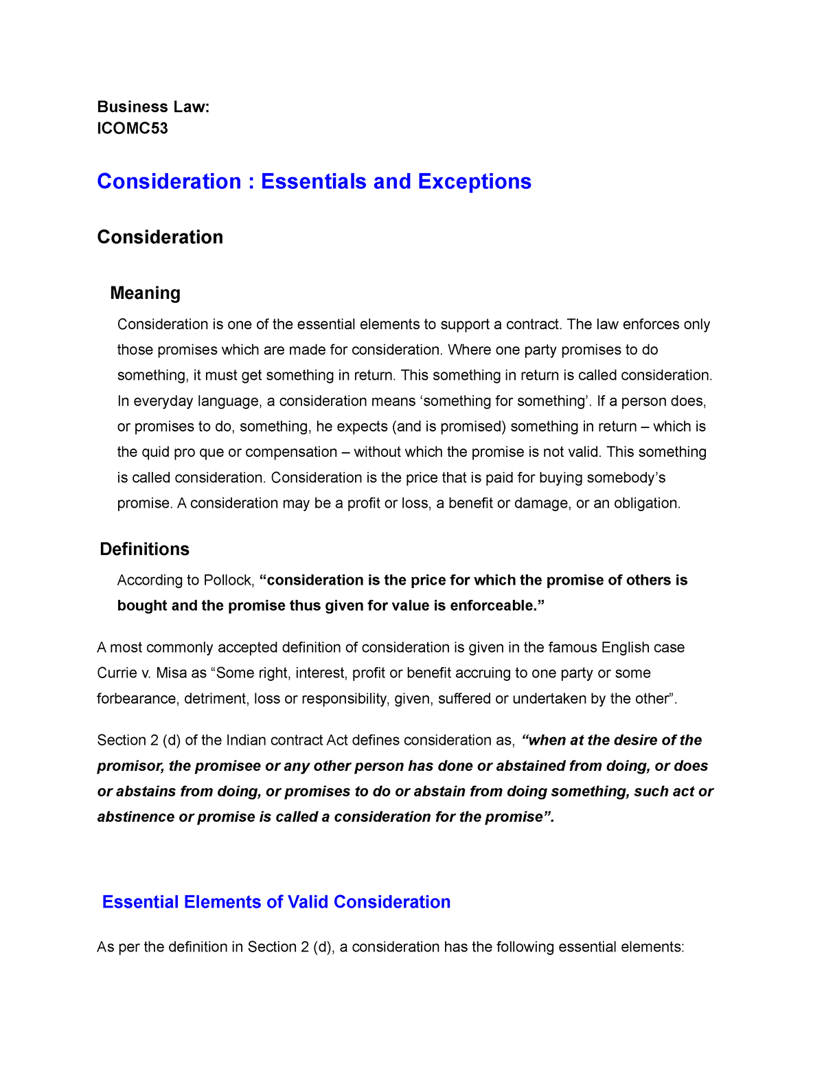 consideration-essentials-and-exceptions-business-law-icomc