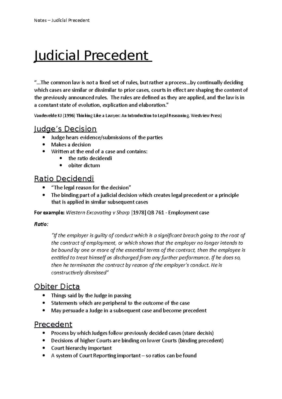 judicial-precedent-law-making-diagram-quizlet