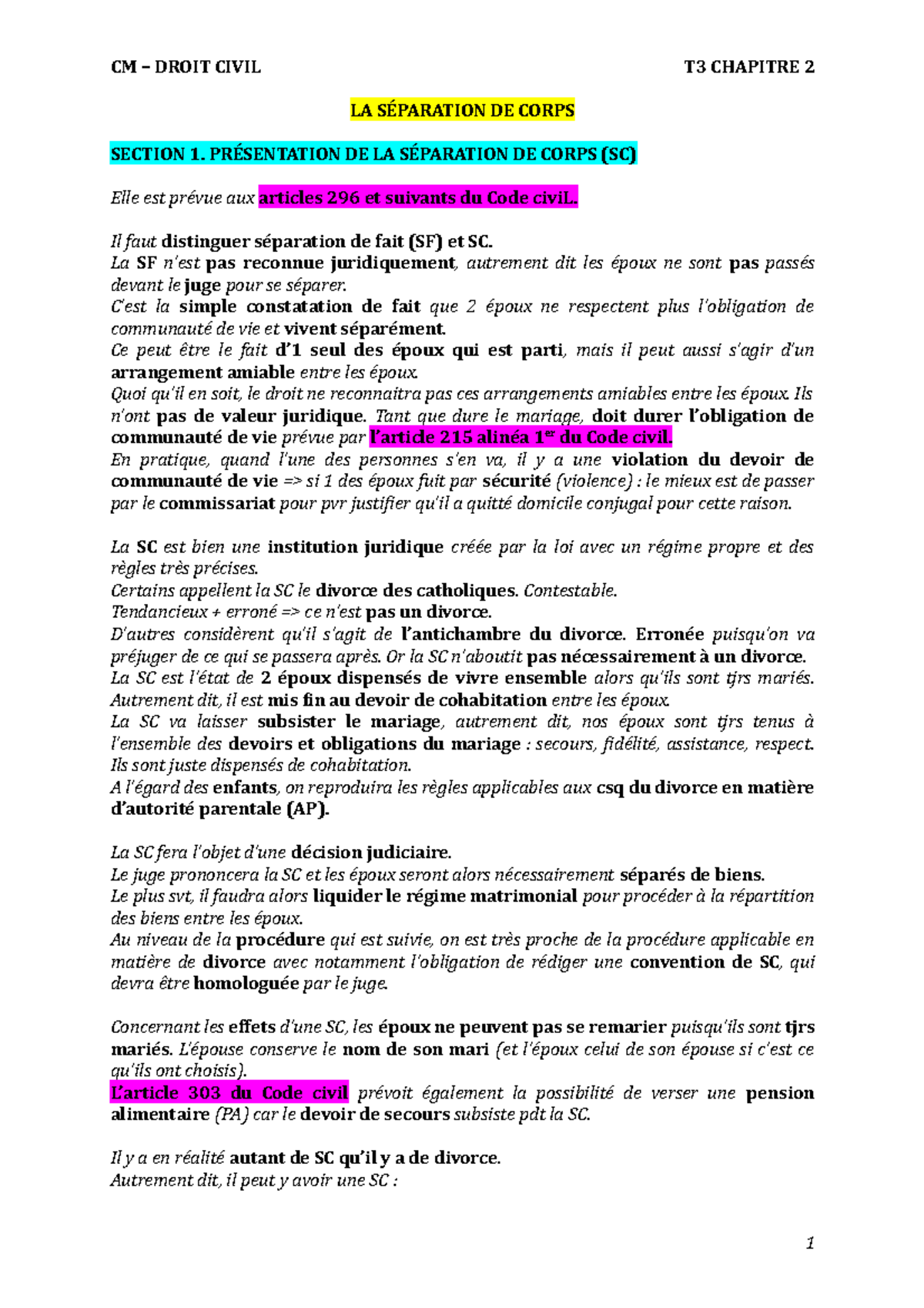 Séparé De Fait Ou De Corps | Séparation De Corps Comment Faire – UJQS