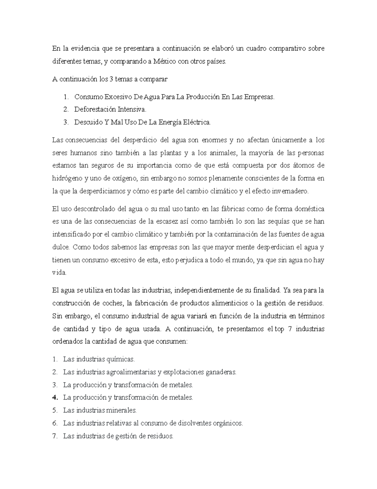 Introduccion evidencia 1 - En la evidencia que se presentara a ...