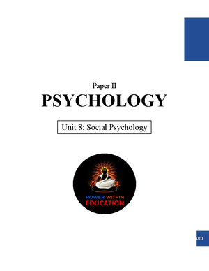 Social psychology in Indian context - SOCIAL PSYCHOLOGY IN INDIAN ...