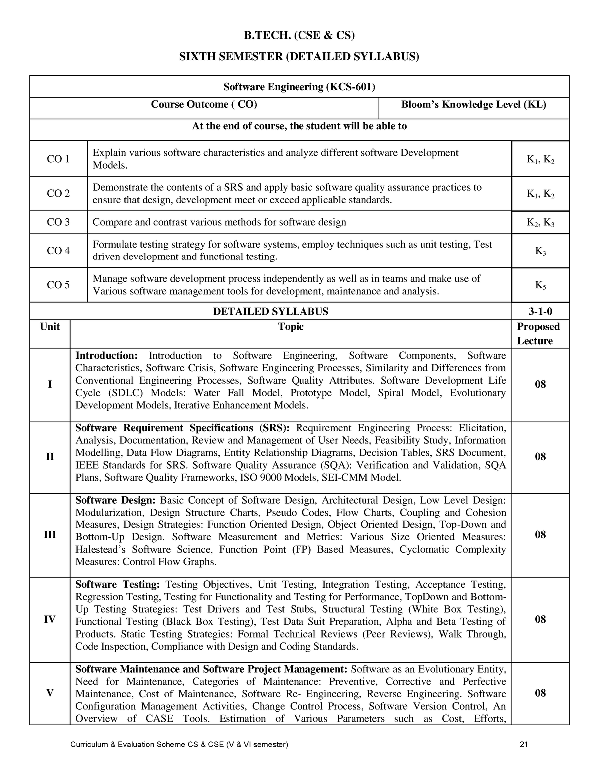 B.Tech CSE And CS Syllabus Of 3rd Year 12 Oct 20 (1)-pages-deleted - B ...