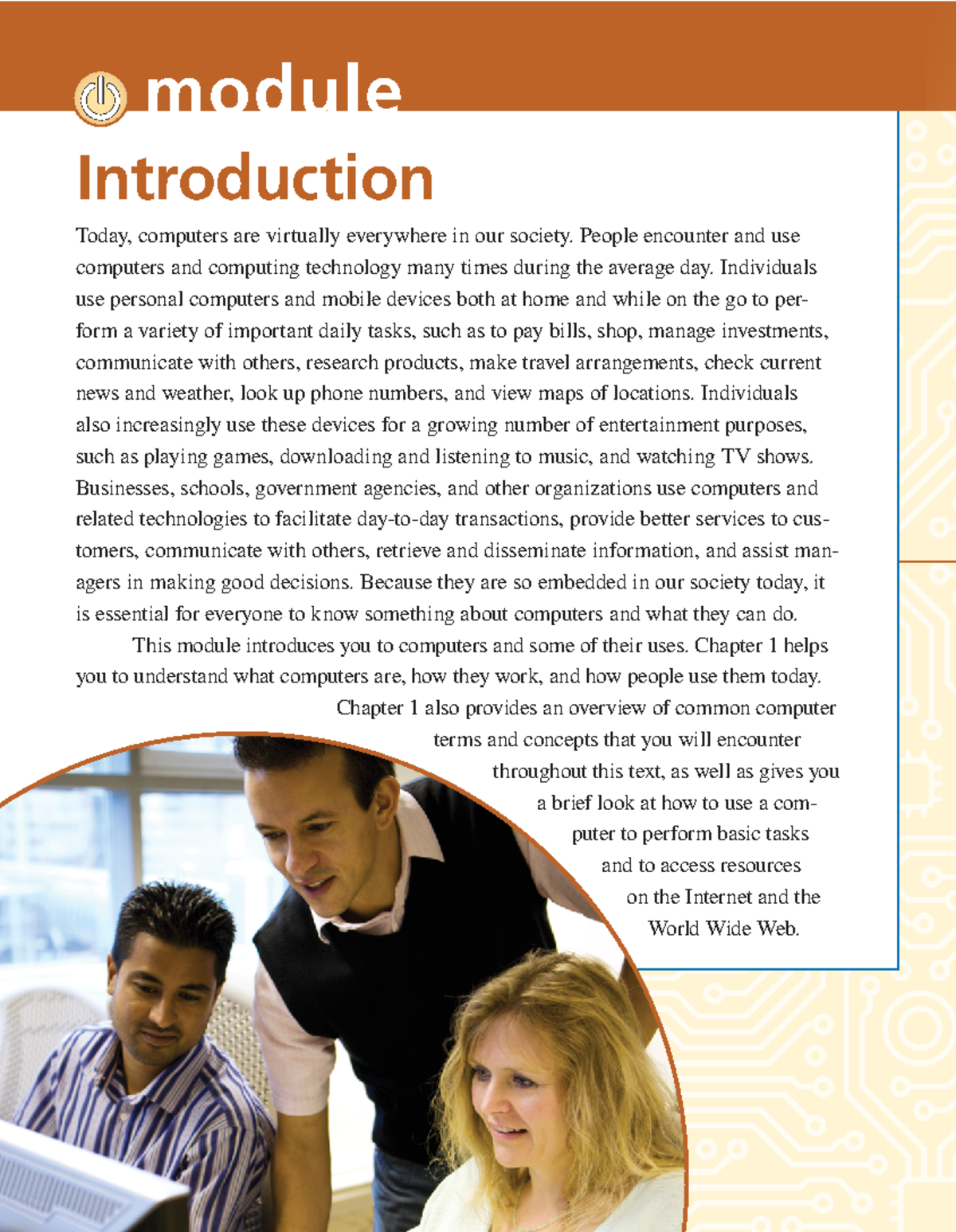 Intro to Computers Book File - Introduction Today, computers are ...