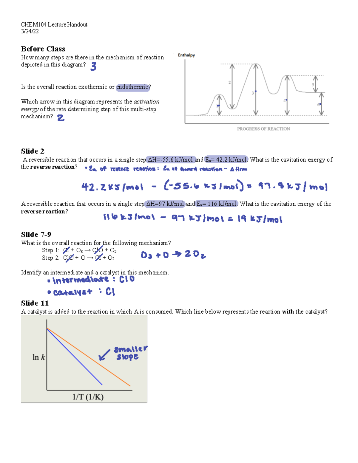 Chem104 Lecture Note Practice 3 21 Chem104 Lecture Handout 3 24 Chem104 Lecture Note Practice 3 21 Chem104 Lecture Handout 3 24