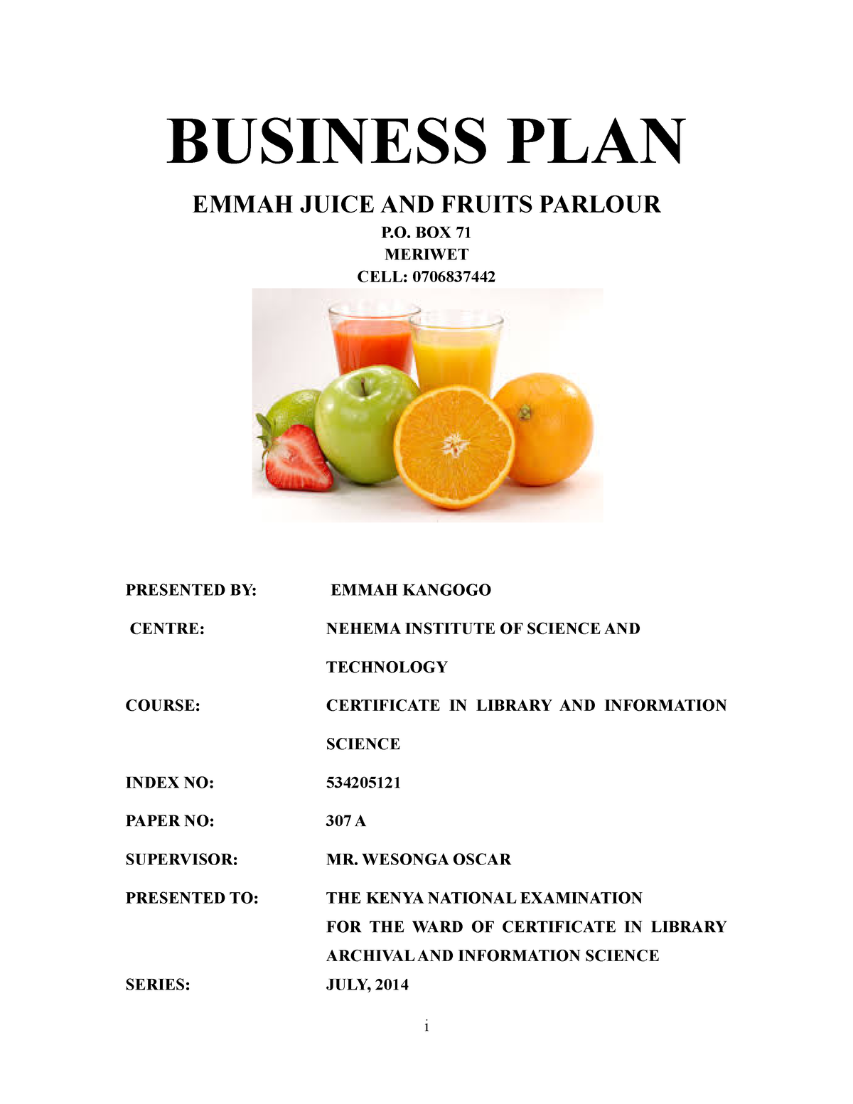 fruit export business plan